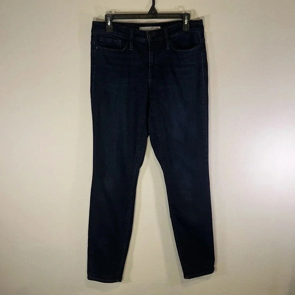 Athleta Dark Wash Skinny Stretch Jeans Size 8 Casual High Rise Work Athleisure - Picture 1 of 8